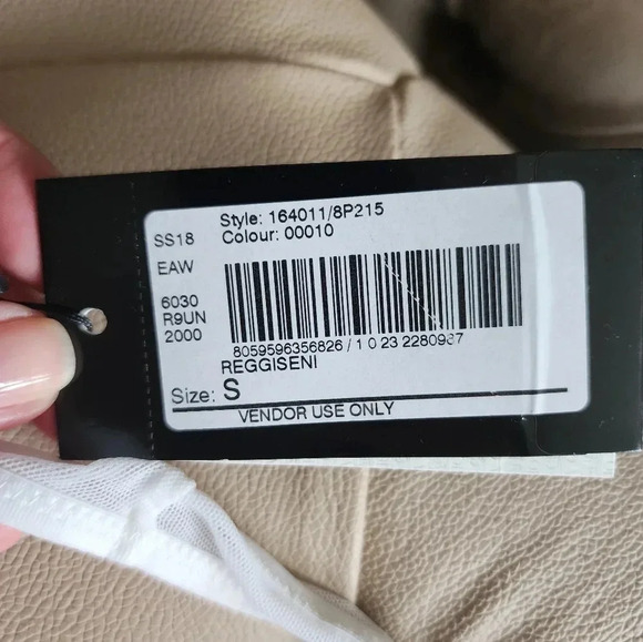 Emporio Armani New with  tag Bralette size S under bust 16" - Picture 4 of 7